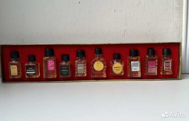 Набор миниатюр духов 10 шт винтаж