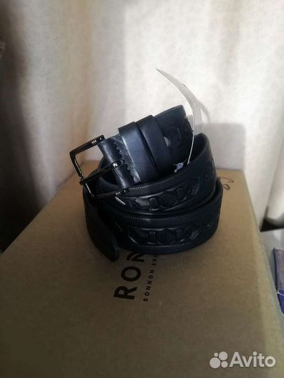 Натуральная кожа, ремень чёрный