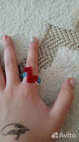 Кольцо из бисера