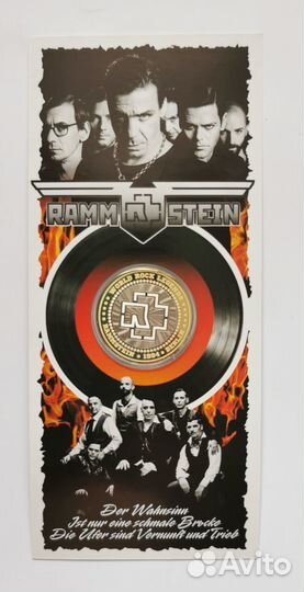 Сувенирная монета Раммштайн Rammstein