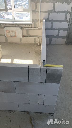 Перегородки из газоблока