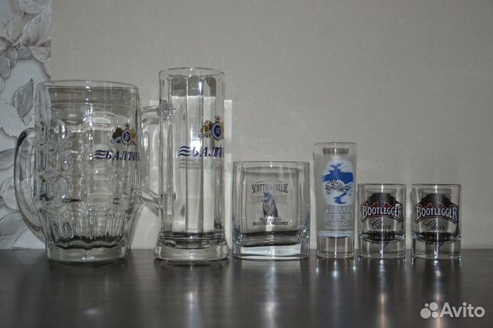 Посуда с логотипом все вместе (кружки рюмки)