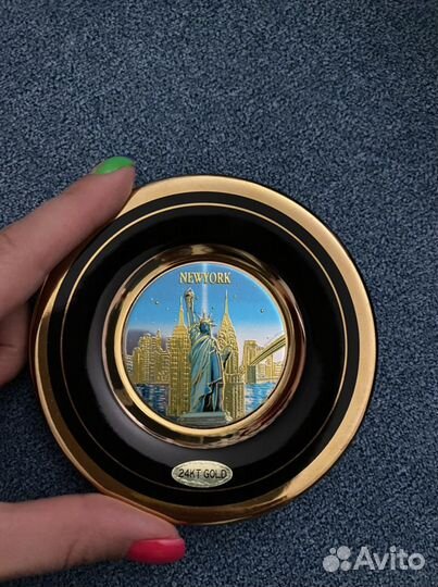 Chokin art тарелка New York