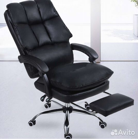 Кожаное компьютерное кресло