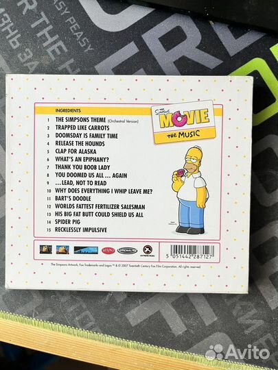 Сиспсоны в кино саундтрек CD Hans Zimmer