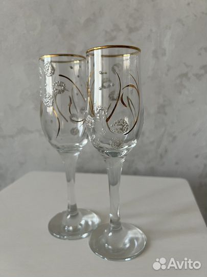 Бокалы гусь хрустальный 6 штук