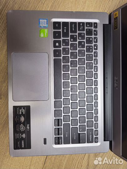 Ультрабук Acer i7/Nvidia/MX150/FHD/IPS/SSD