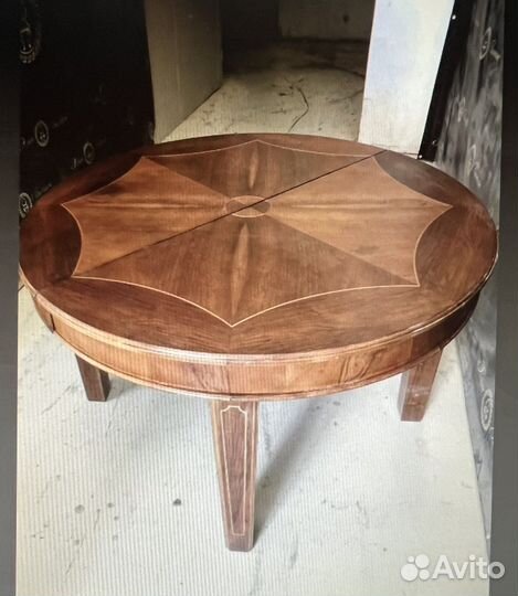 Стол обеденный винтажный со стульями