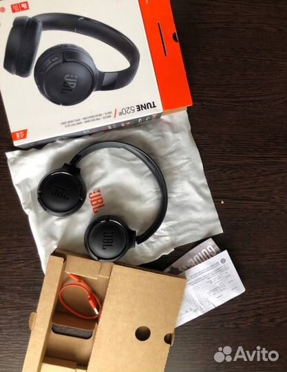 Беспроводные наушники jbl tune 520bt чёрные