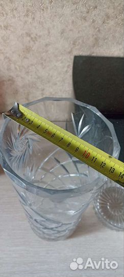 Хрусталь, ваза, салатник, стаканы