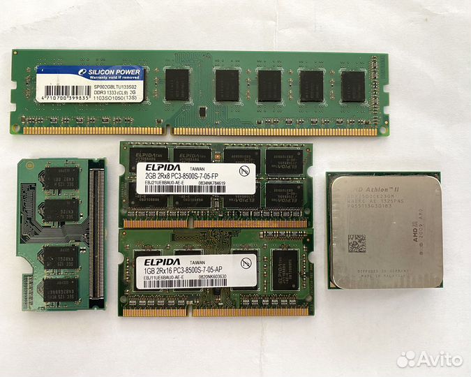 Оперативная память ddr2 и ddr3 so-dimm