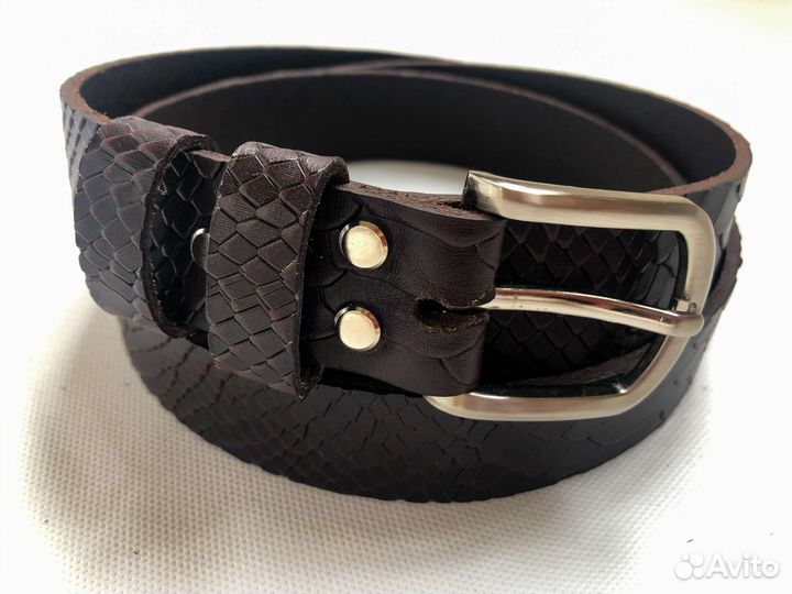 Ремень из натуральной кожи Анаконда