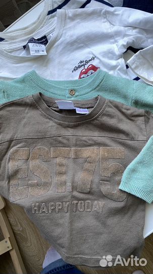 Вещи пакетом на мальчика 74 80 86