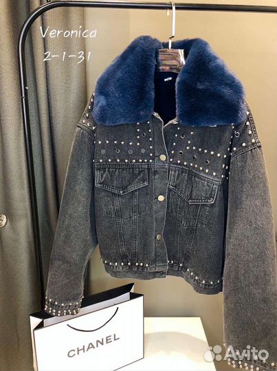 Джинсовая куртка новая зима