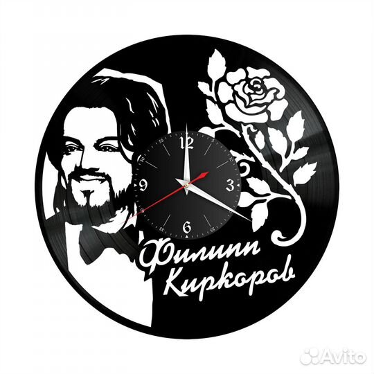 Часы настенные Филипп Киркоров из винила, №1