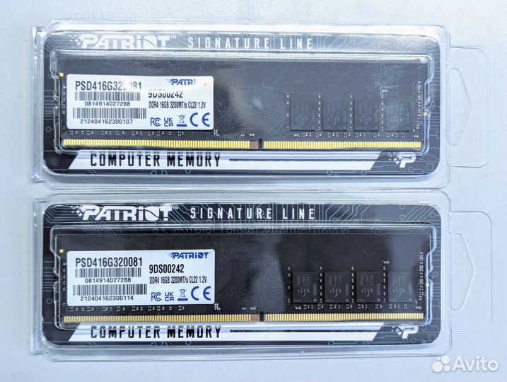 Оперативная память DDR4 Patriot 32gb