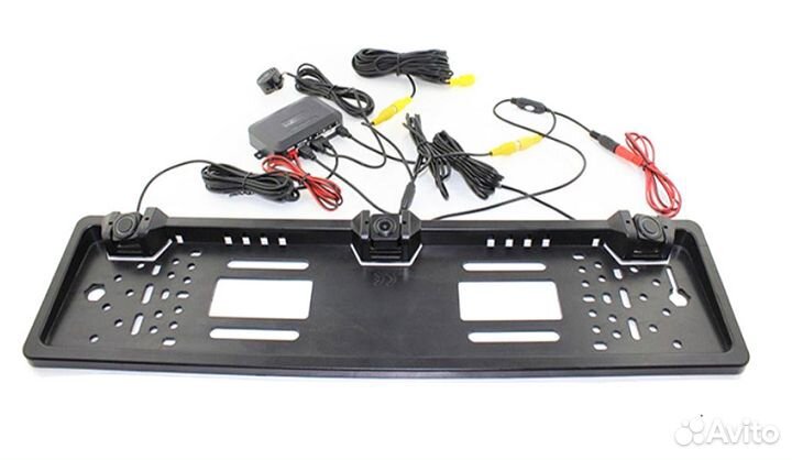 Рамка для номера с камерой и парктроником