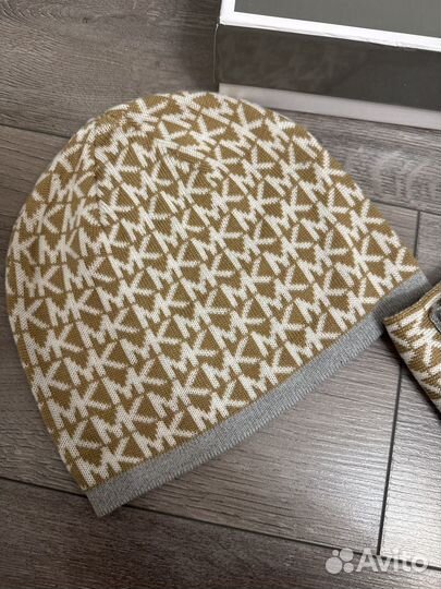 Весенний комплект шапка+шарф Michael Kors