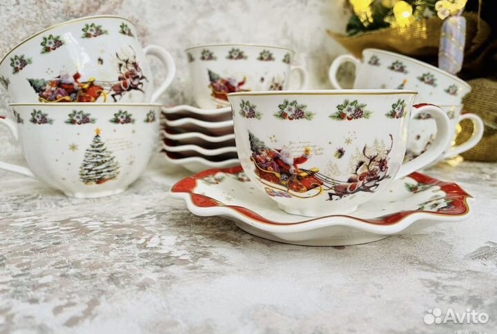 Набор чайный 6 персон 12 предметов