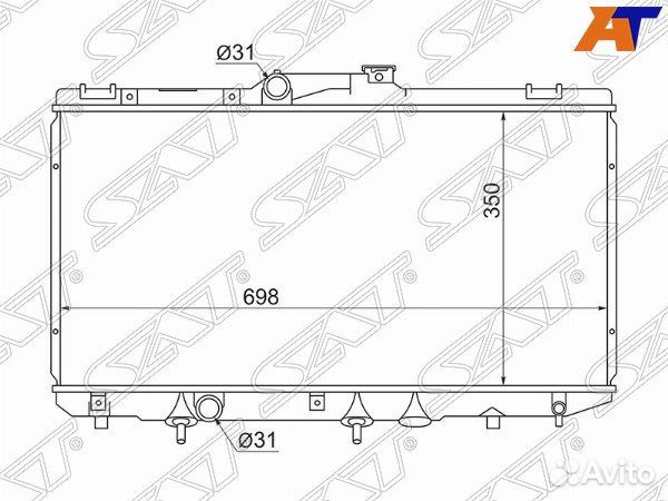 Радиатор toyota corolla levin