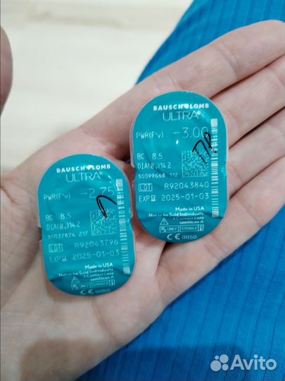 Линзы контактные