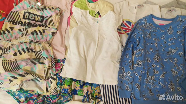 Вещи пакетом для девочки 128-134