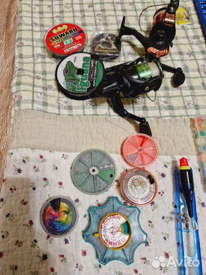 Рыболовные снасти набор рыбалка бу зимняя летняя