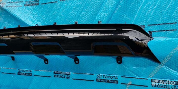 Спойлер бампера Lexus Rx 4 black royal задний 15