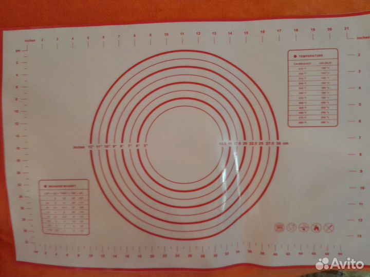 Селиконовые коврики для раскатки теста