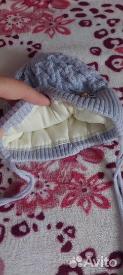 Конверт+шапочка на выписку для мальчика зимний