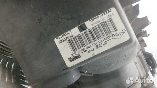 Фара правая renault megane 2 (BDN15MU01)