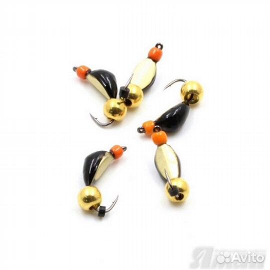 Мормышка вольф. безнас. 0,65 гр. Нимфа широкая №3