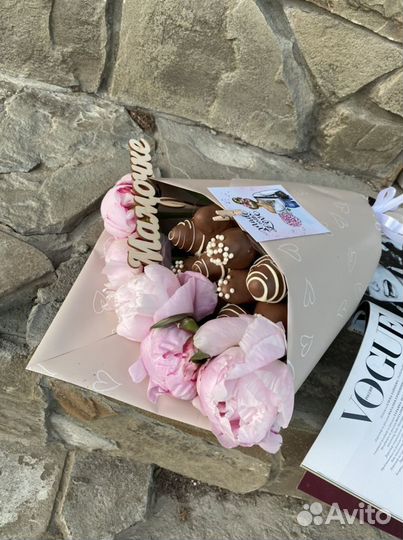 Букет из клубники в шоколаде