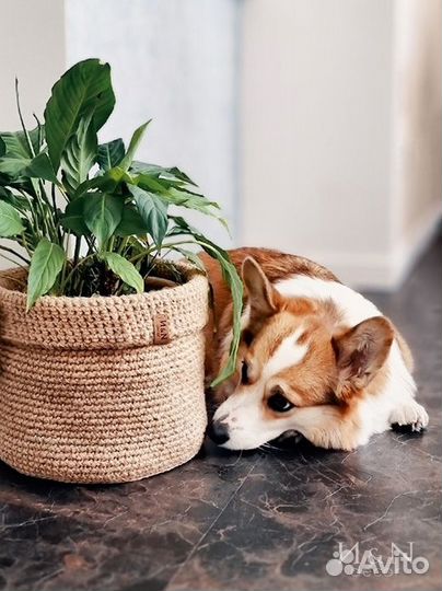 Корзина с отворотом