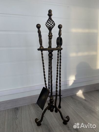 Кованый каминный набор