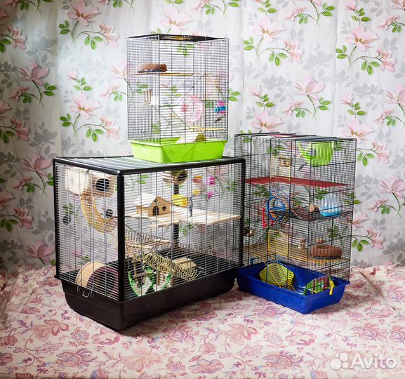 Клетка для шиншилл крыс дегу хомяков грызунов