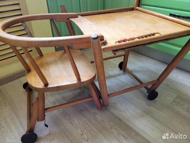 Стульчик для кормления 2 в 1 деревянный СССР