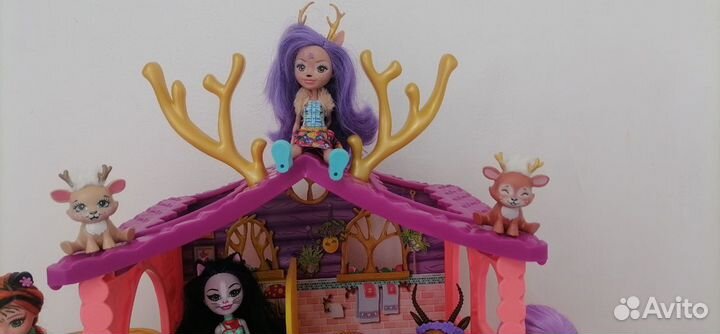 2000 оригинал дом, куклы, питомцы, enchantimals