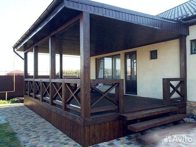 Строительство веранды и террасы, навесы под авто