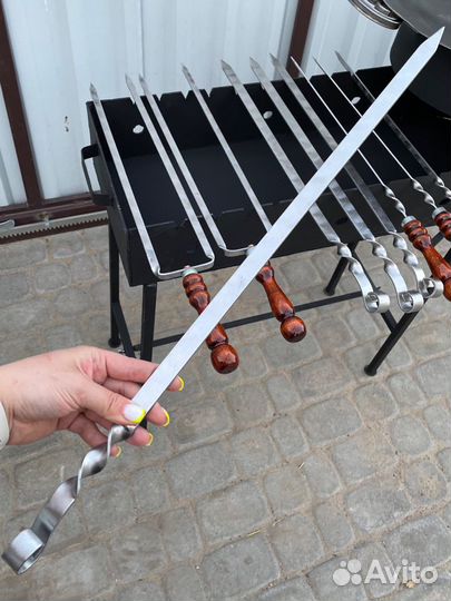 Шампур широкий для люля-кебаб