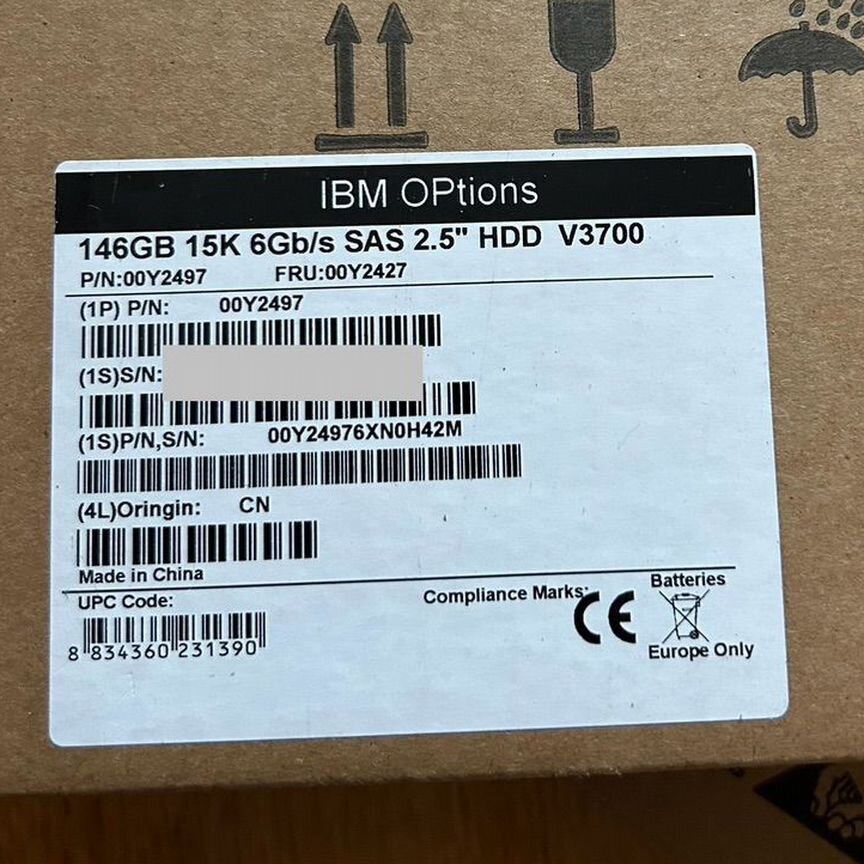 [00Y2427] Жесткий Диск Ibm 146gb 15k 2.500y2497 V37