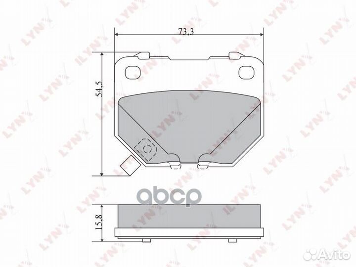 Nsin0018471864 Колодки тормозные дисковые зад