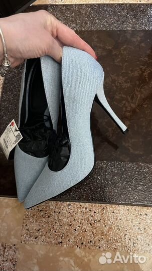 Туфли джинсовые zara 39