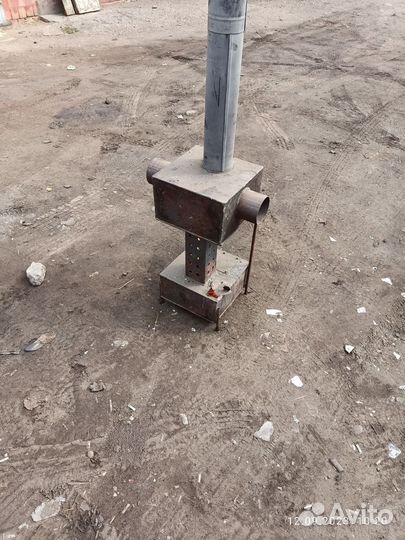 Буржуйка на отработанном масле