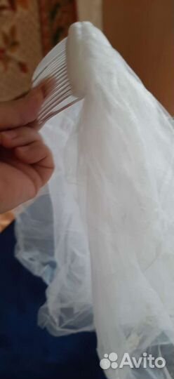 Фата+ перчатки свадебные