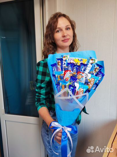 Букет из сладостей, из шоколада, детский букет