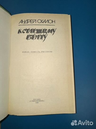 Книга К старшему брату Скалон