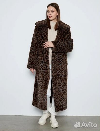 Шуба леопардовая