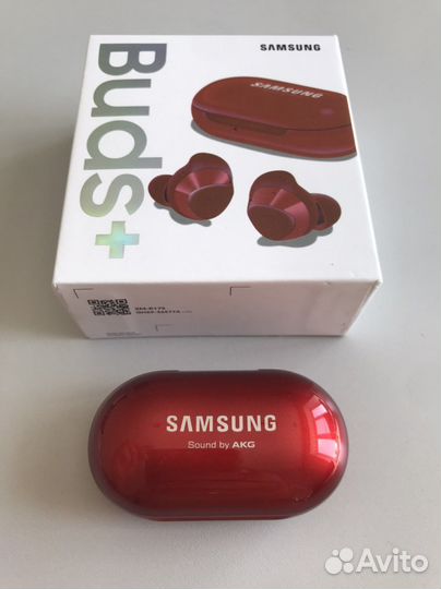 Беспроводные наушники samsung buds plus красный