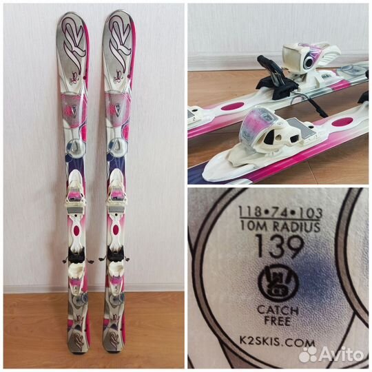 Горные лыжи K2&Volkl 140см